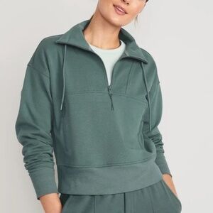 Old Navy Dynamic Fleece Half Zip Green 2X